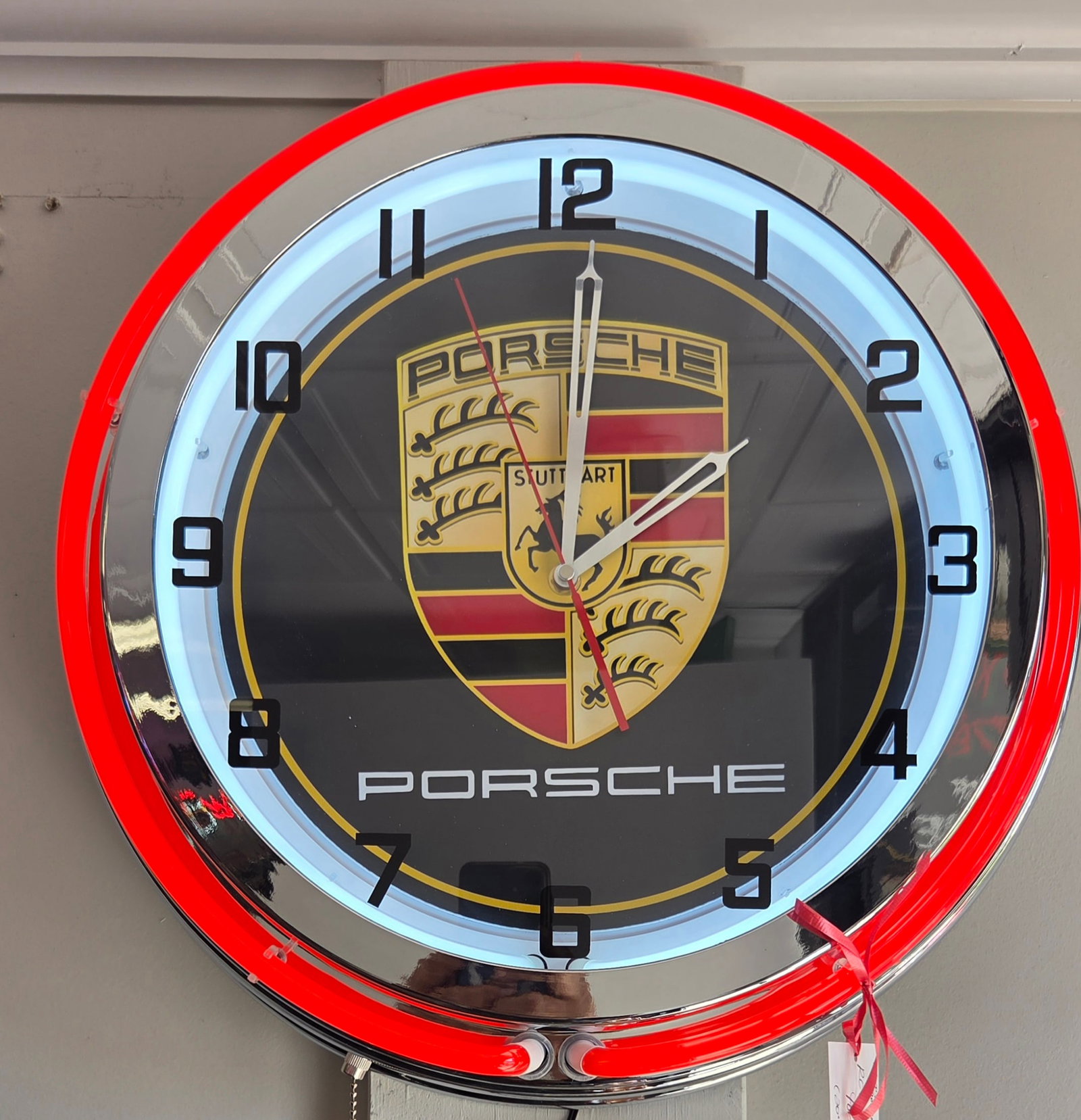 Porsche Clock Neon (1 of 2)