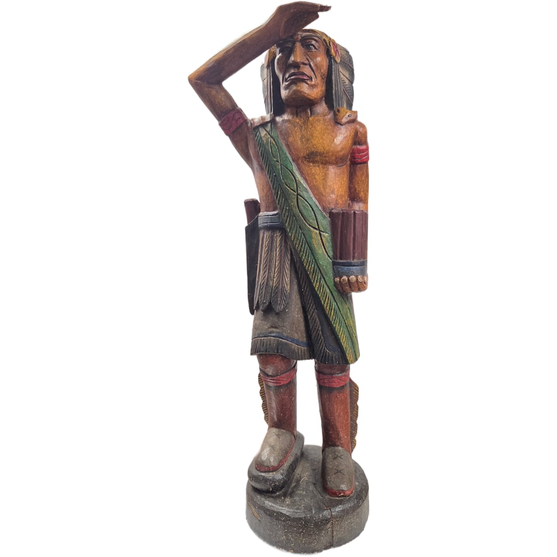 Hand Carved Wooden Cigar Store Indian (1 of 2)