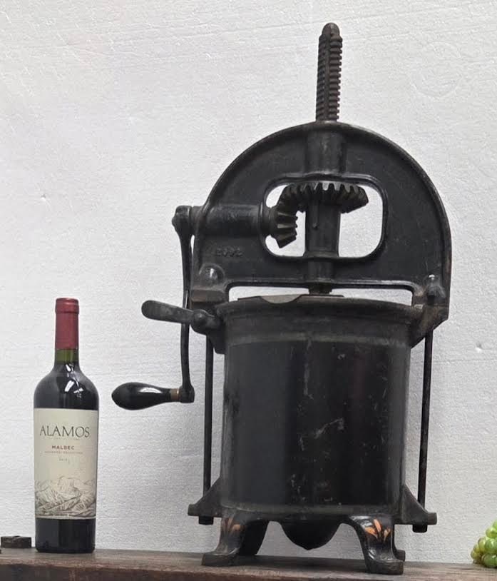 Cast Iron Tabletop Wine Press: Cast Iron Fruit Press-Enterprise Manufacturing Co.
