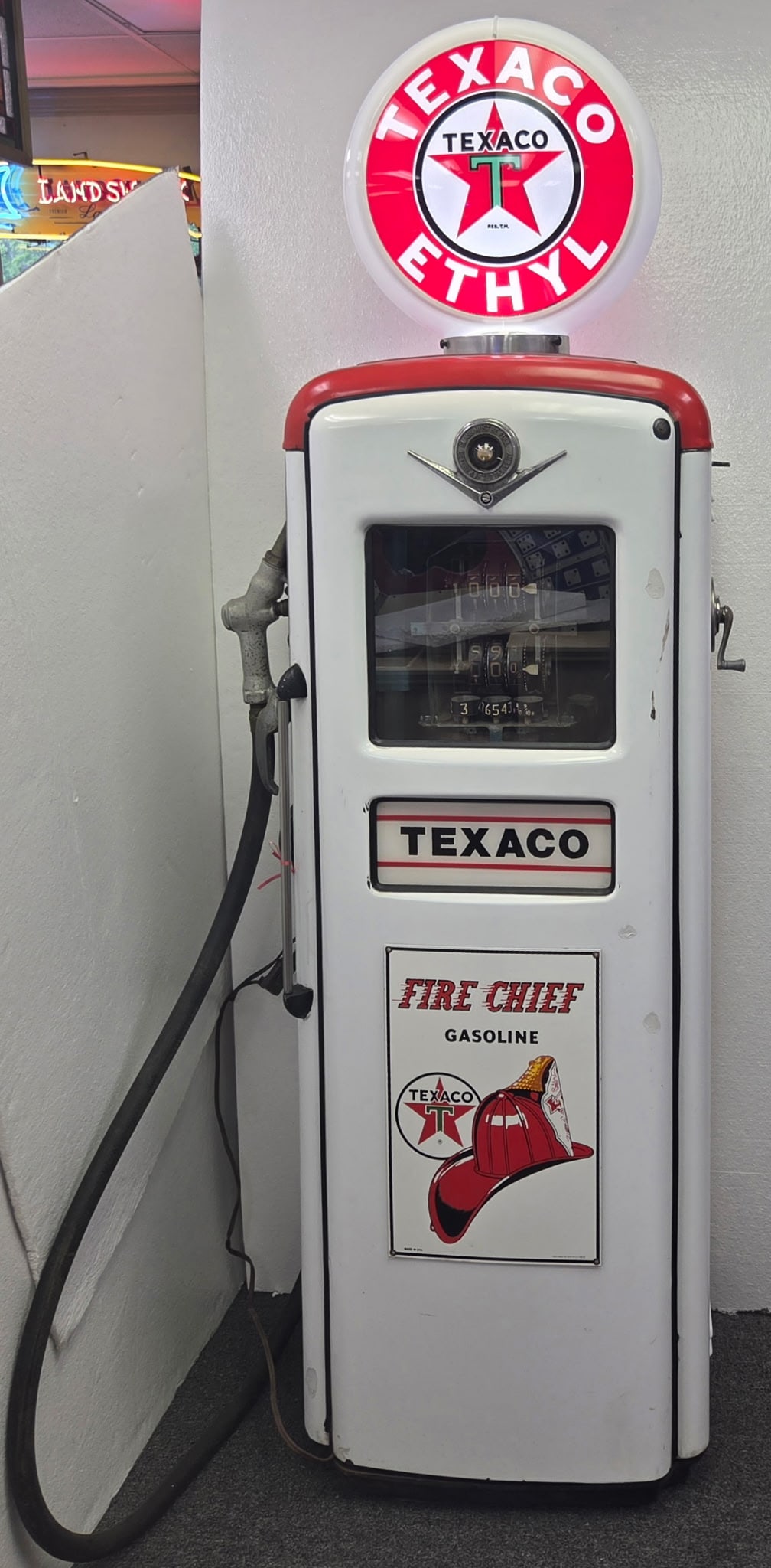 Vintage Double-Sided Texaco Gas Pump with Globe (1 of 6)