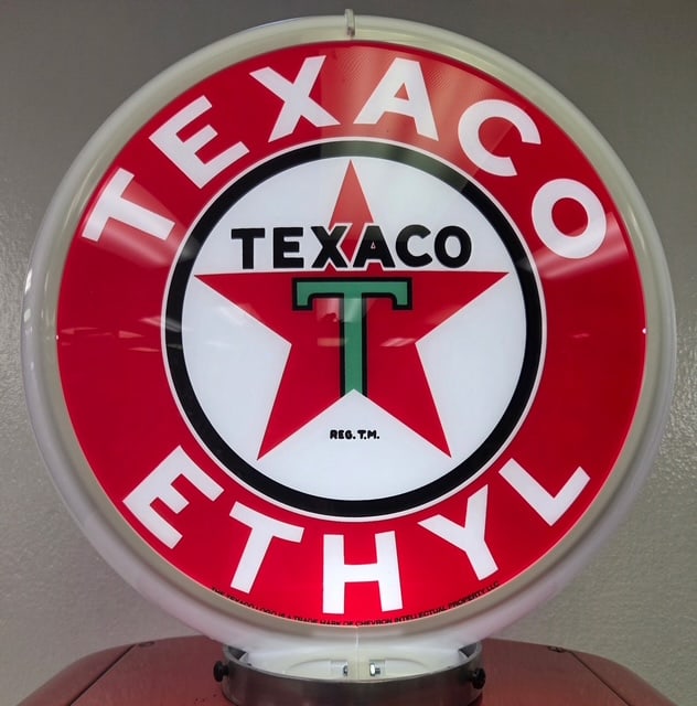 Vintage Double-Sided Texaco Gas Pump with Globe - 4