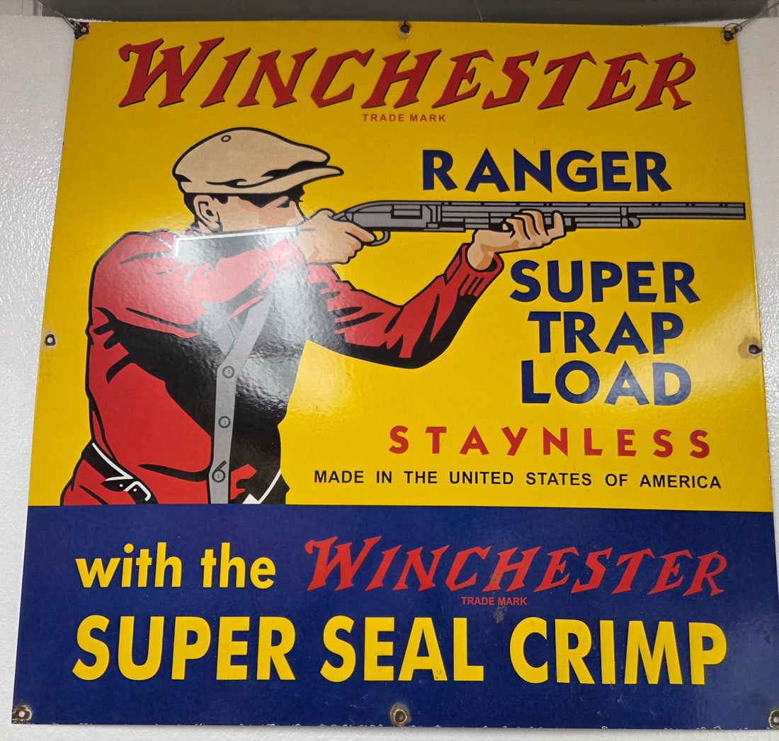 Metal Winchester Ranger Super Trap Advertisement (1 of 1)