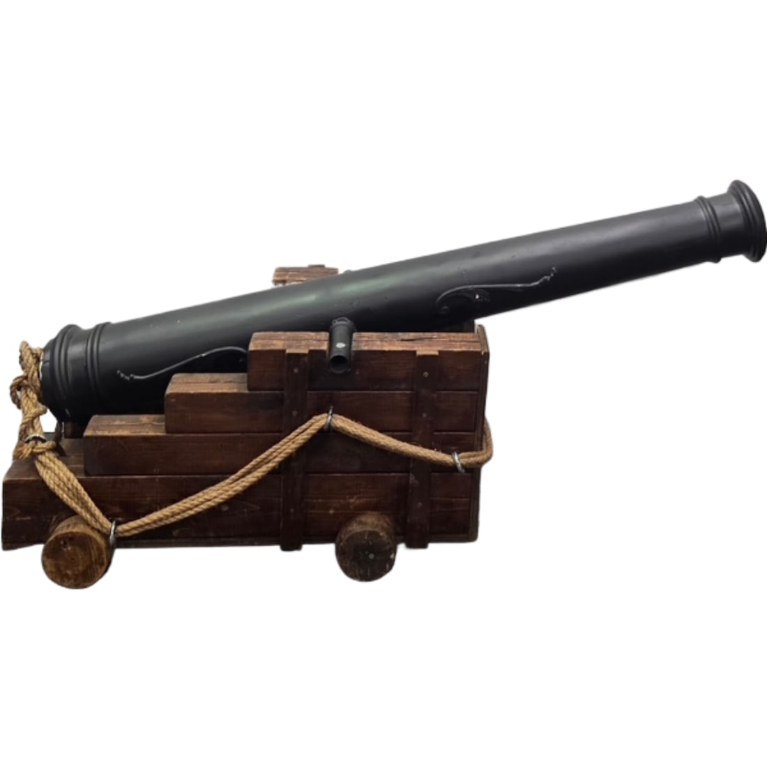Vintage Prop Cannon with Wooden Base (1 of 3)