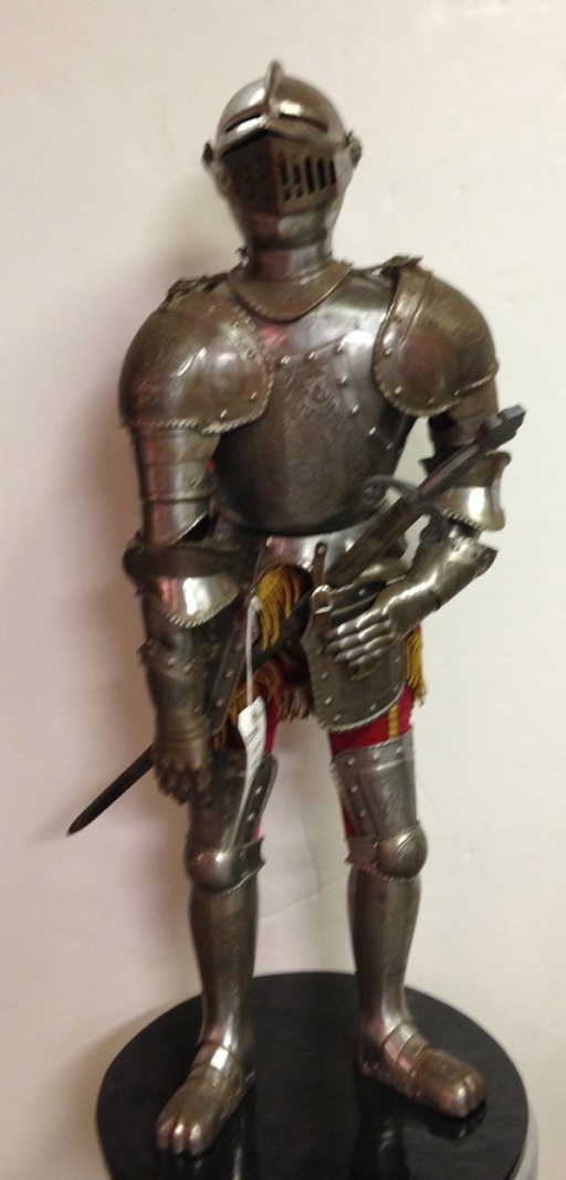 Antique Miniature Suit Of Armor