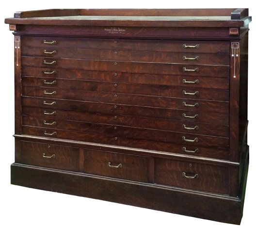 Brunswick Pool Cue Cabinet