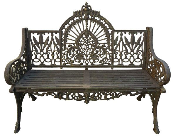 Cast Iron Crown Bench (1 of 2)