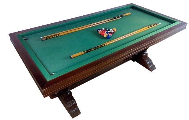Vintage Bumper Pool Table Circa 1940: Vintage Bumper Pool Table Circa 1940. 80"L x 40"W x 32"H