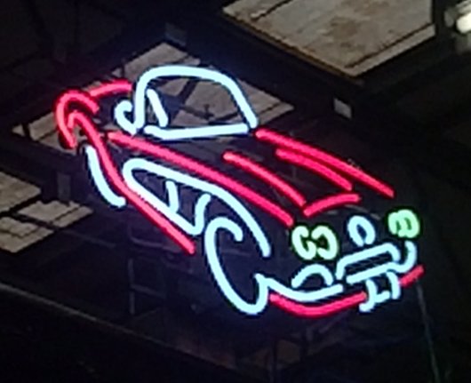 Corvette Car Neon (1 of 1)