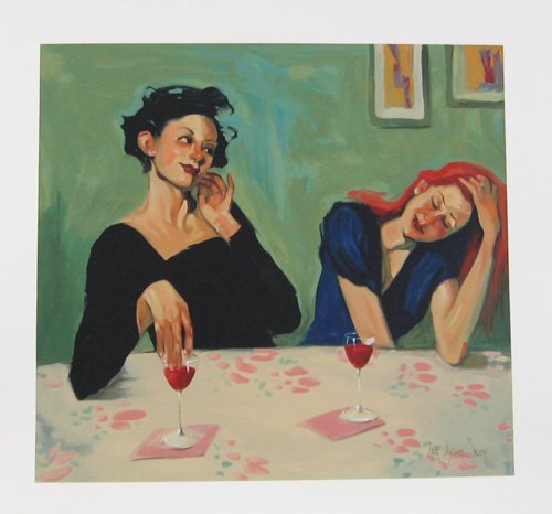 Linda Kyser Smith "Too Much Fun": Original hand signed and numbered serigraph on paper, from the edition of 195, image size 24" x 26", unframed.