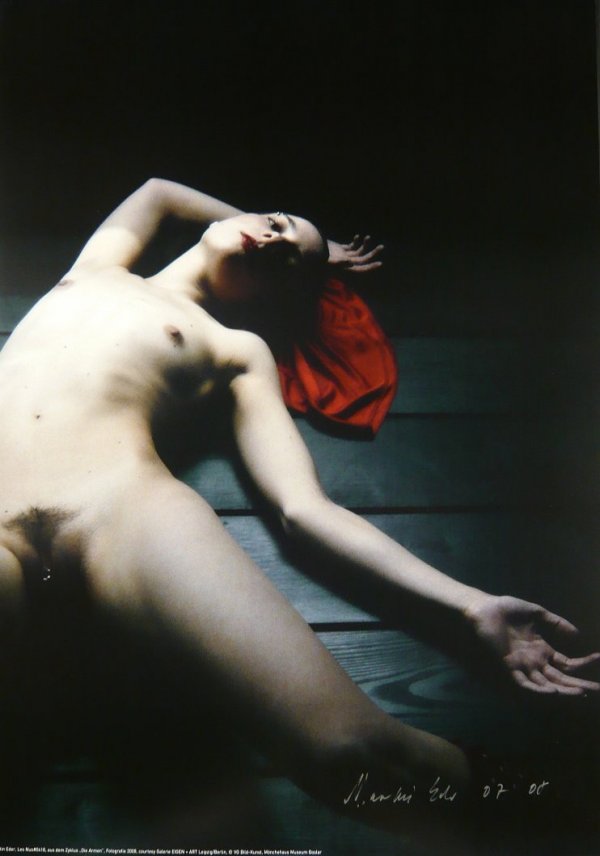 Martin EDER (*1968) BK: Martin EDER (*1968), 'Les Nus # 0418' from 'Die Armen' cycle, offset print, 2008. Poster signed and dated lower right by the artist. Mönchehaus Museum Goslar edition. Sheet dimensions H 85 cm, W 60 c