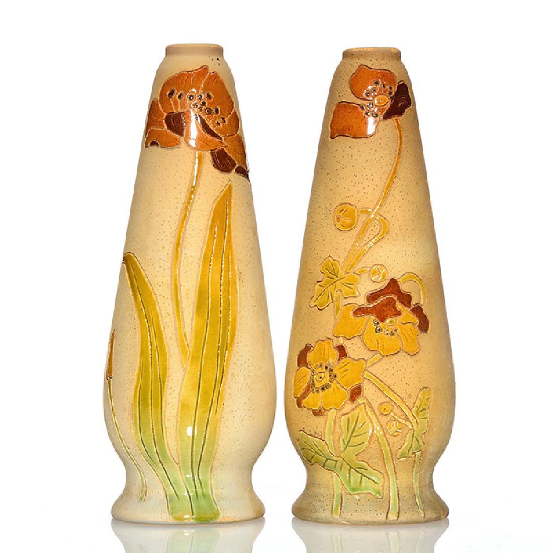 2 Roseville Rozane Woodland vases, 8 3/4 inches (1 of 1)