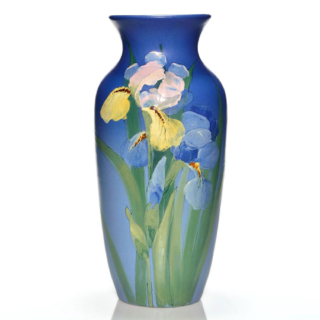 Weller Hudson, irises, McLaughlin, 15 1/8 inches (1 of 2)