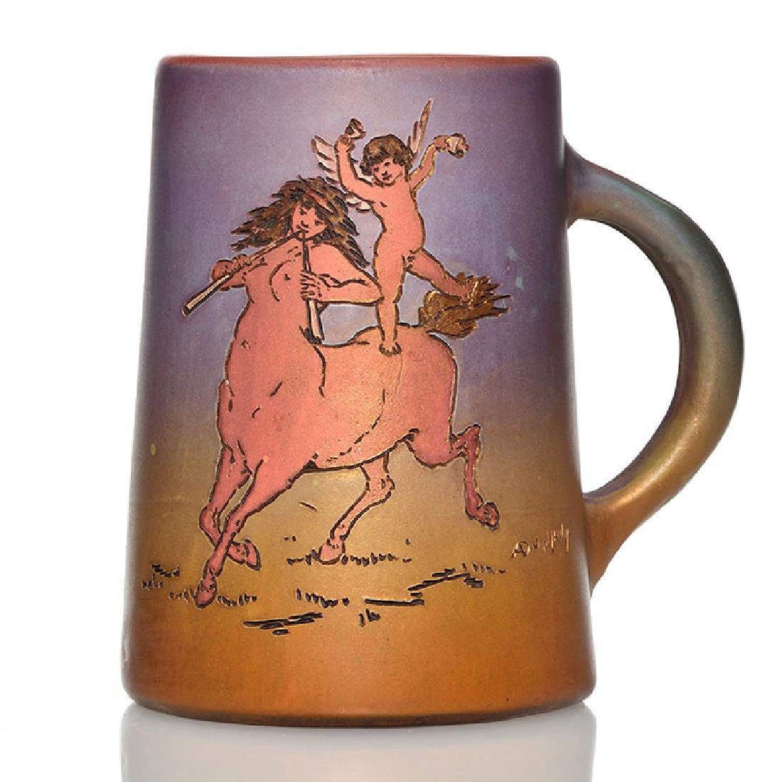 Weller Dickens Ware mug, centauress, Dunlevy, 5 1/4 (1 of 1)