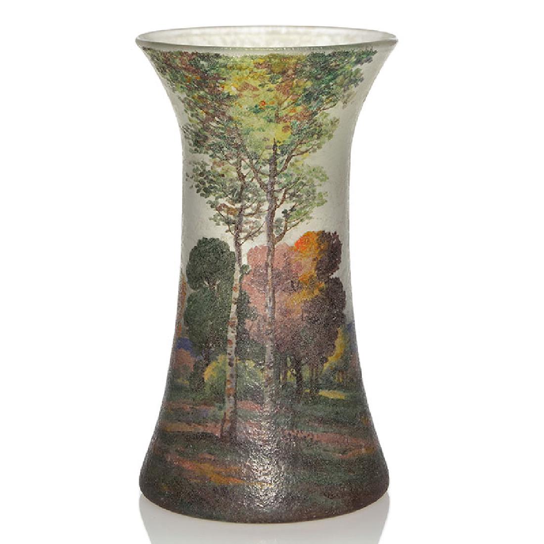 Handel Teroma scenic vase, Autumn trees, G. Lockrow, 10 (1 of 2)
