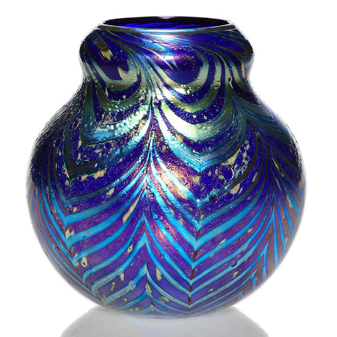 Daniel Lotton Cypriot double drape vase, 7 1/4 inch, (1 of 1)
