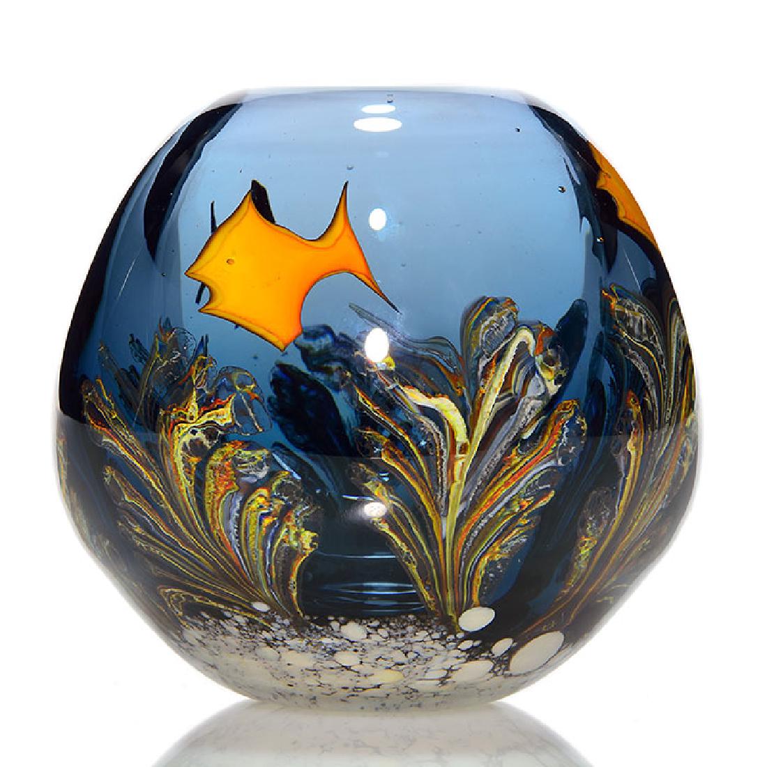 Baker O’Brien-Labino Studio vase, fish, 4 1/4 inches, (1 of 1)