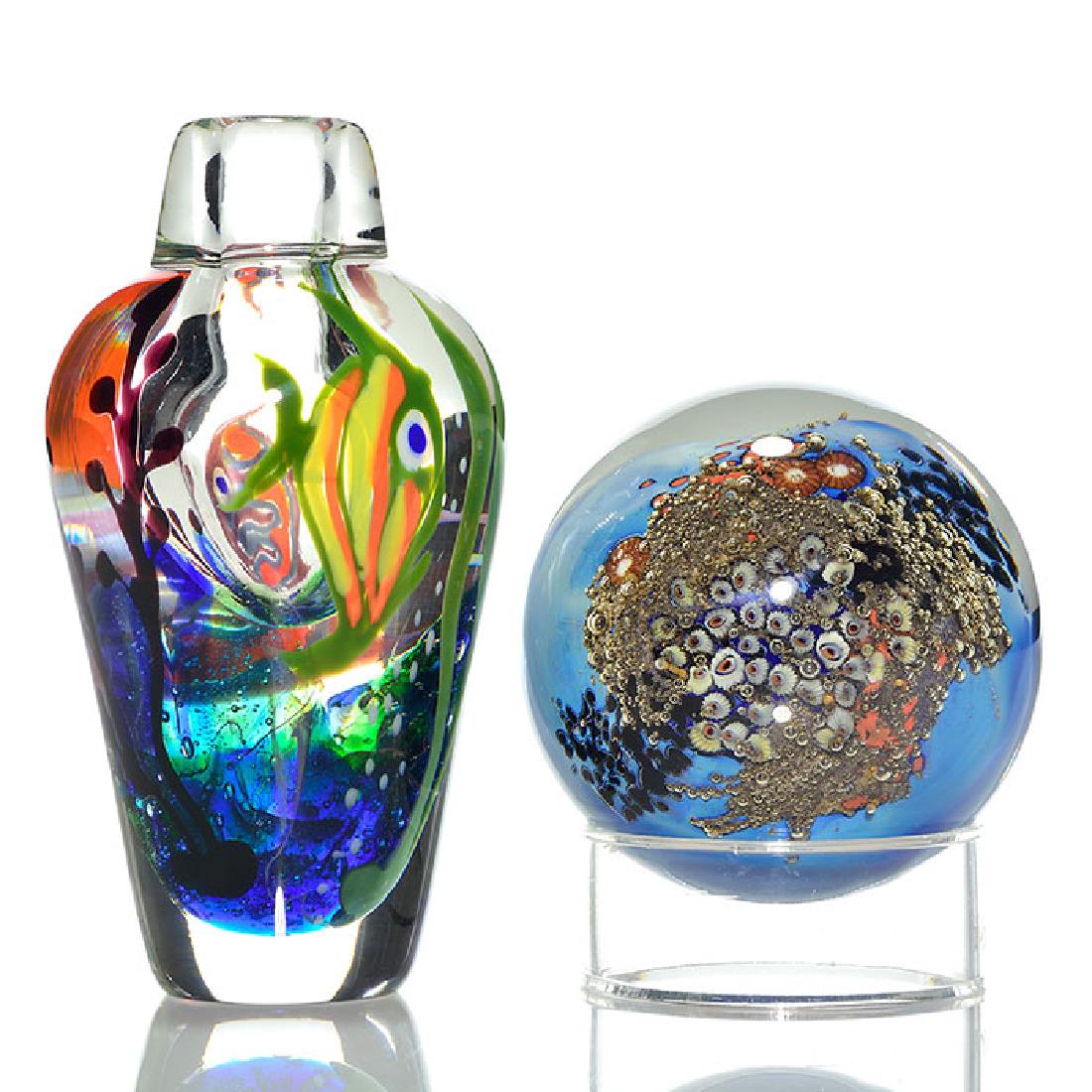 2 Studio: R. Satava Coral Reef paperweight + R. Jolley (1 of 1)