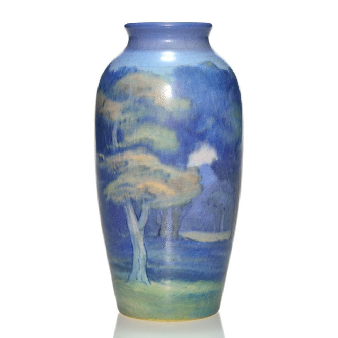 Rookwood Vellum scenic vase, Rothenbusch,1922,6 (1 of 3)