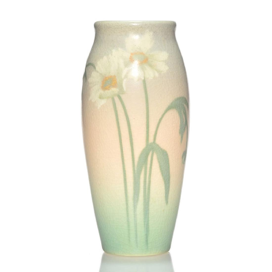 Rookwood Vellum vase, Noonan, 1908, 917 D, 7 1/8 inches (1 of 2)