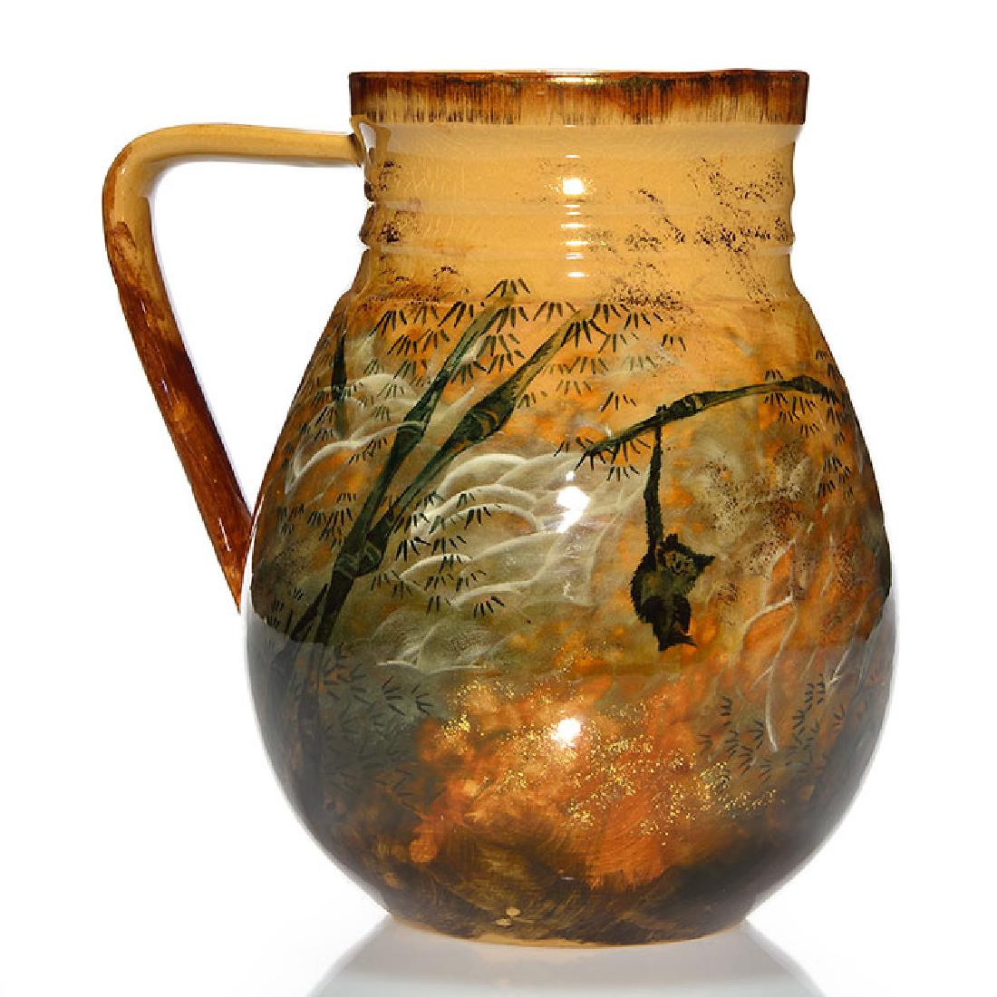 Rookwood Limoges pitcher, Valentien, 1883, 54, 7 3/4 (1 of 2)
