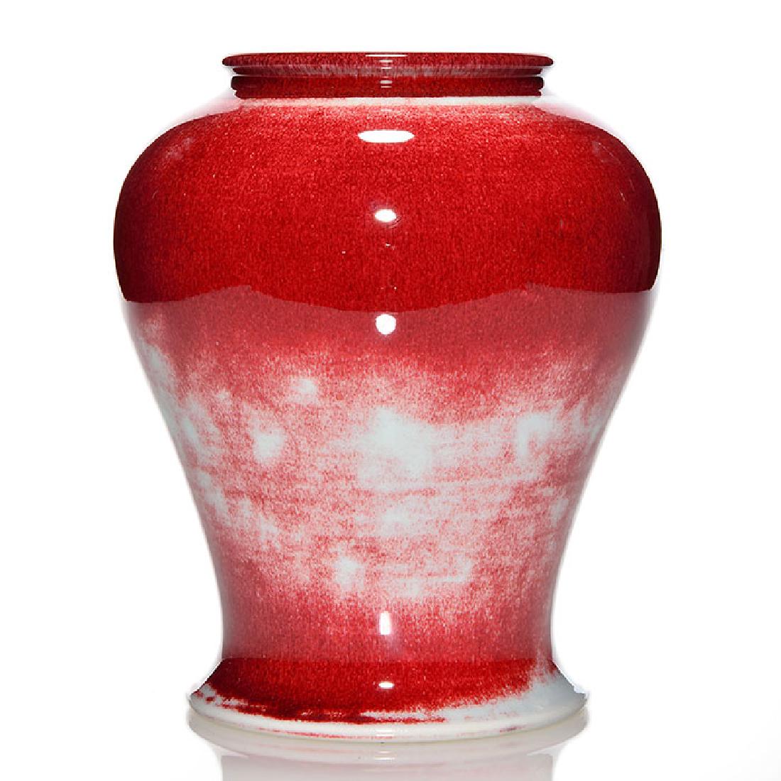 Rookwood Oxblood vase, 1928, shape 2302, 8 3/8 inches (1 of 2)