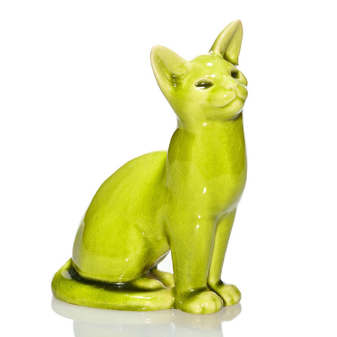 Rookwood cat paperweight, 1946, 6182, 6 5/8 inches (1 of 1)