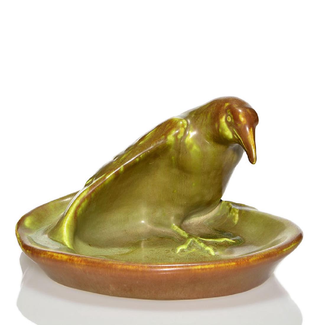 Rookwood Rook astray, green over tan,1941,1139, 4 1/4 x (1 of 1)