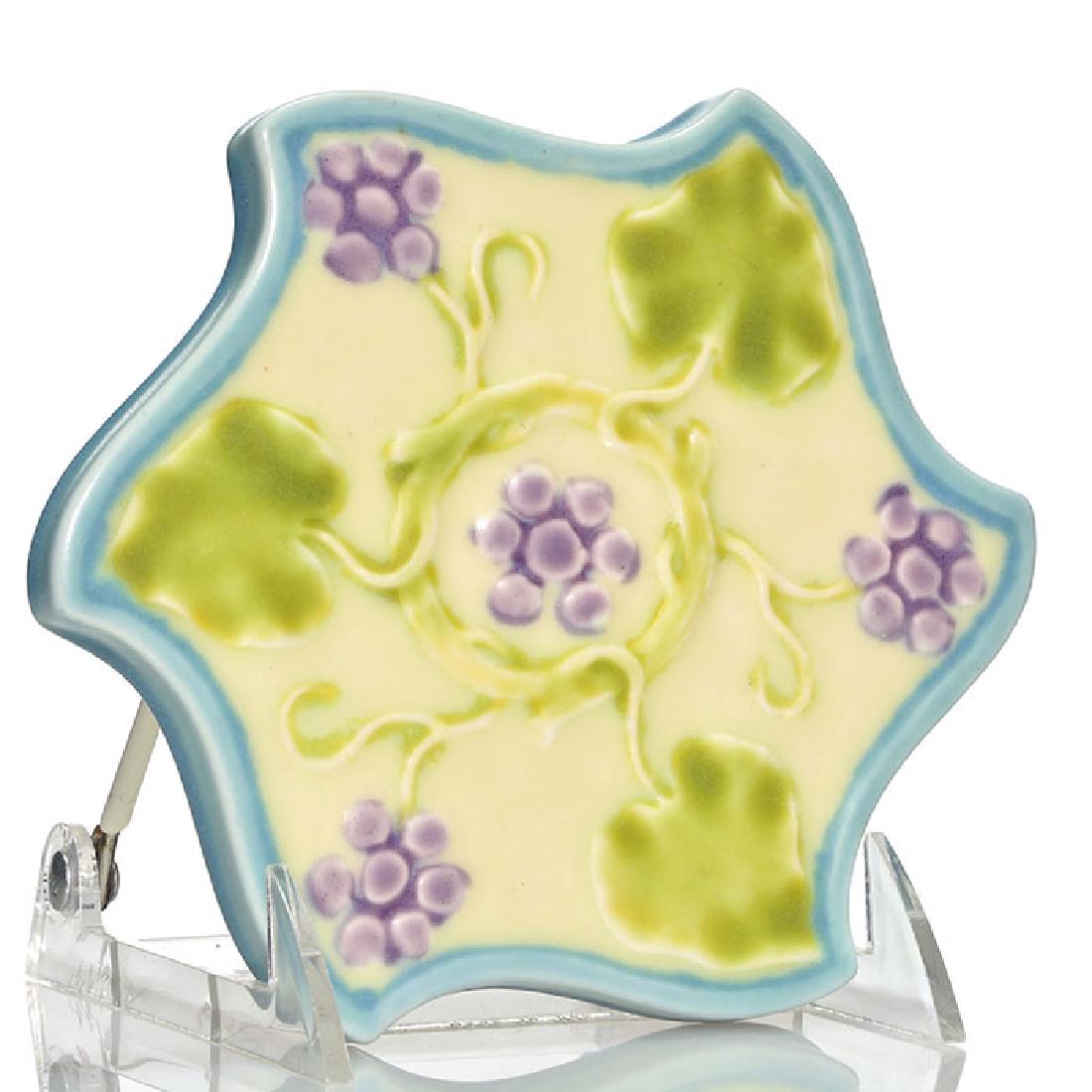 Rookwood star shaped trivet, Vellum glaze, 1929, (1 of 1)