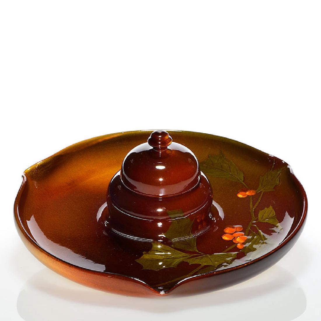 Rookwood Standard Inkwell, Toohey, 1898, 501 A, 3 1/2 (1 of 1)