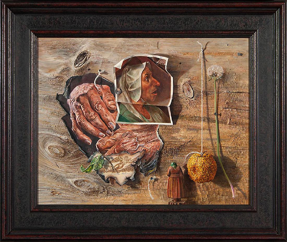 Aaron Bohrod still life, Sere and Yellow, 1962, 16 x 20 (1 of 5)