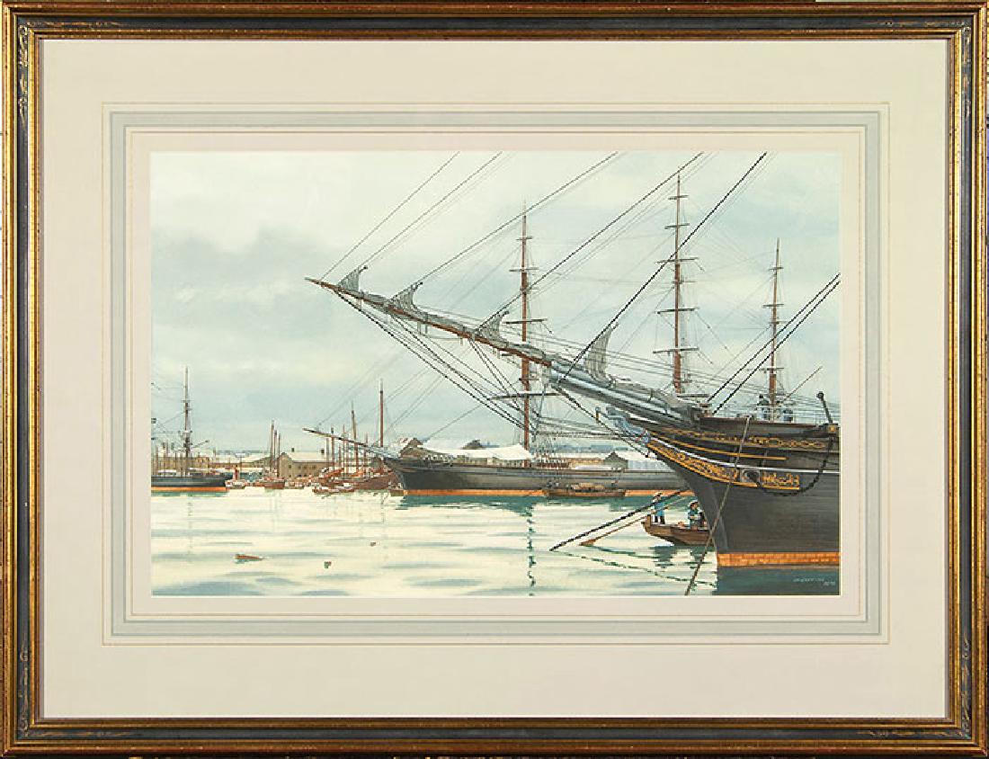 James Griffiths, gouache, Cutty Sark and Serica, 15 1/4 (1 of 4)