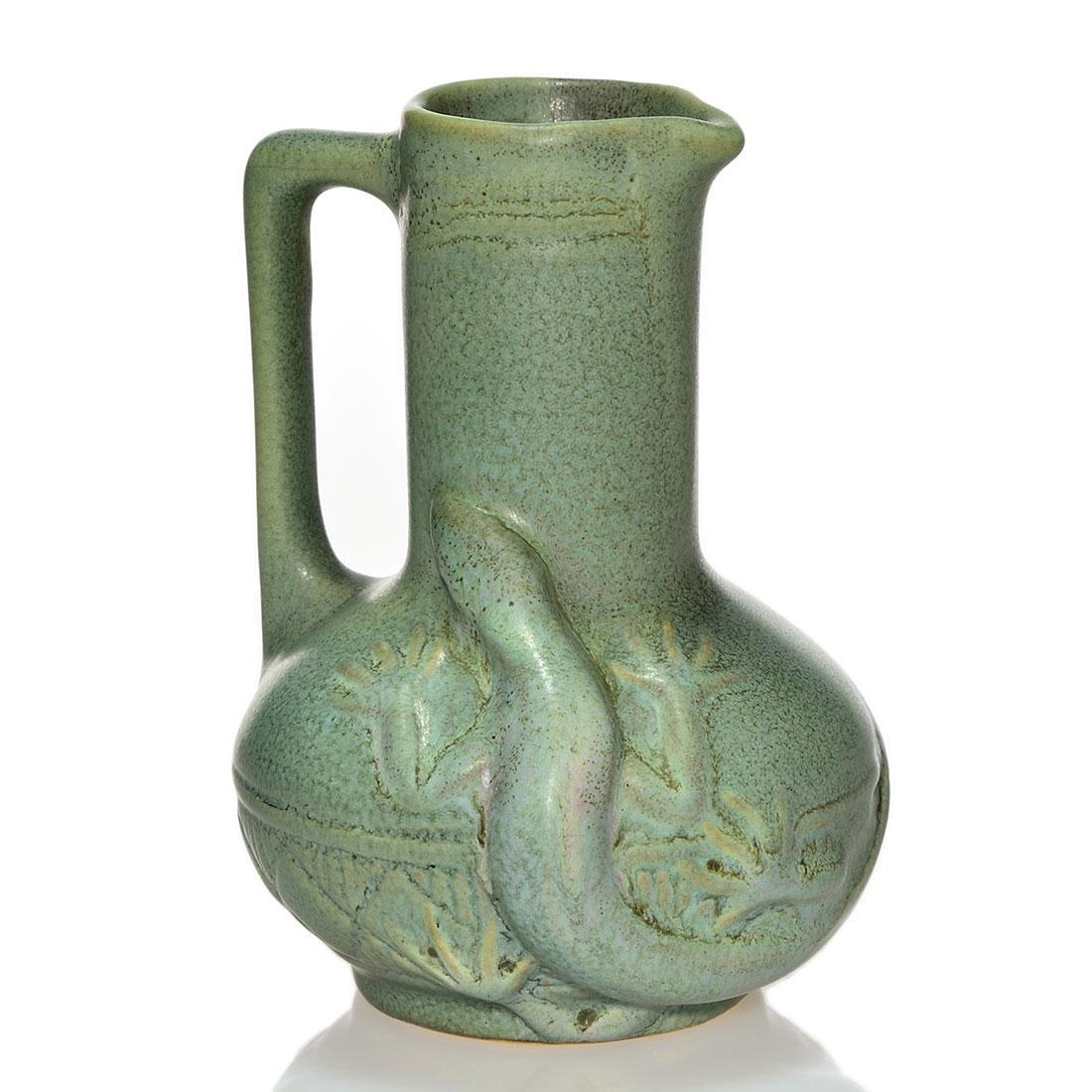Weller Matt Ware (Fru Russet) pitcher, lizard, 4 3/4" (1 of 1)