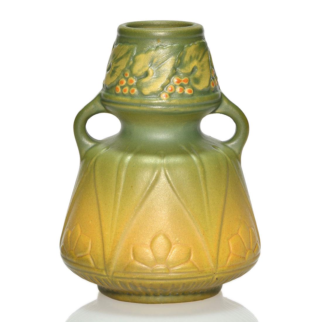 Unusual Weller vase, L'Art Nouveau, 4 1/2", marked (1 of 1)