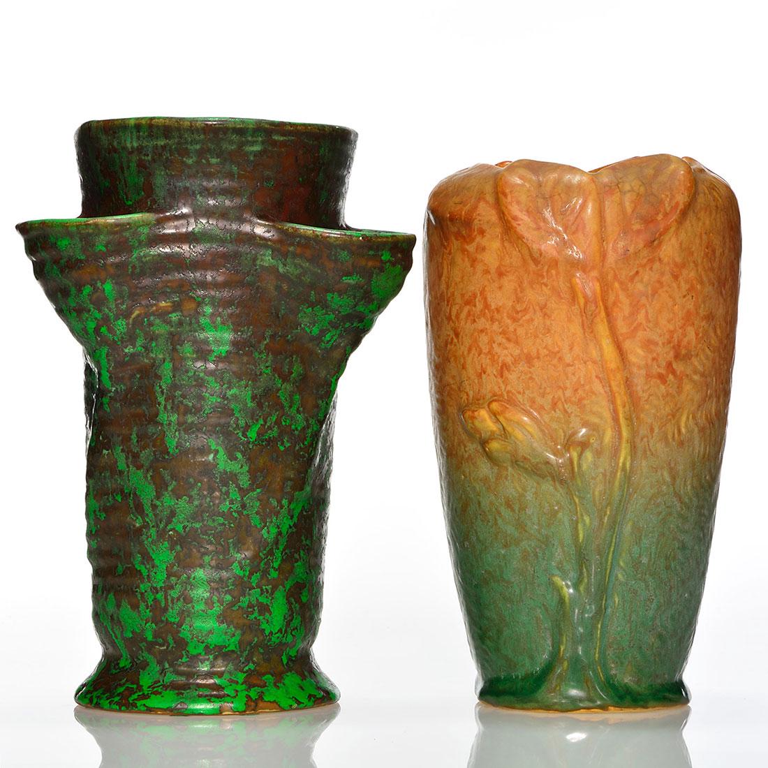 2 Weller items:  Coppertone strawberry pot.  Malverne (1 of 1)