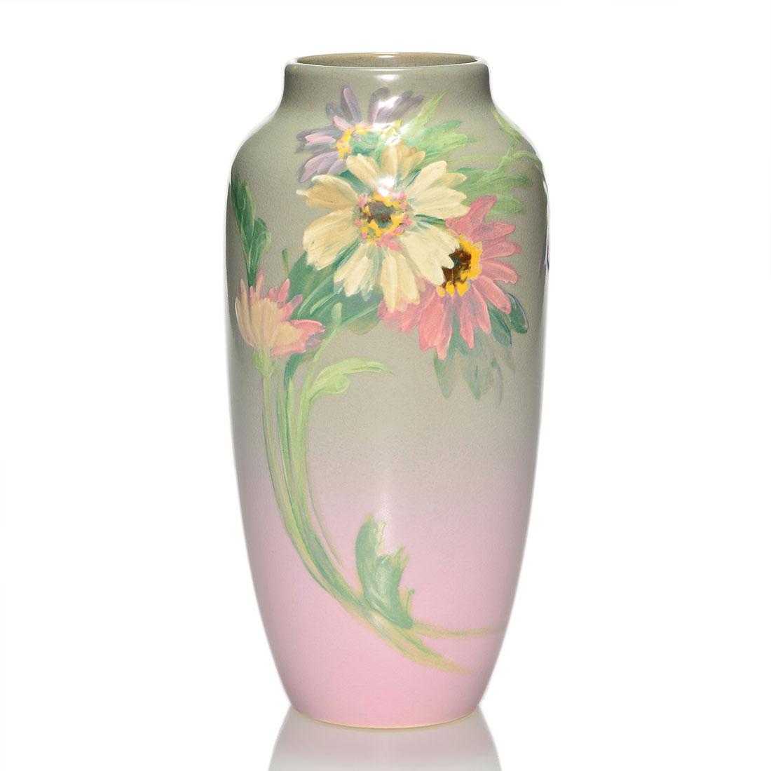 Weller Hudson vase, daisies, Pillsbury, 9 7/8 inches (1 of 1)