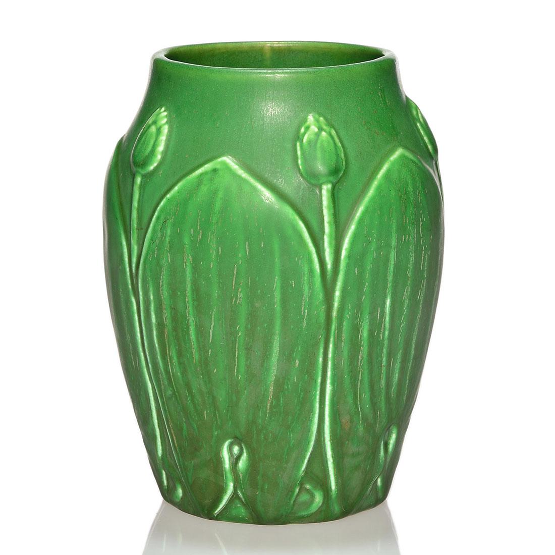 Hampshire Grueby-like vase, 7 1/8 inches (1 of 1)