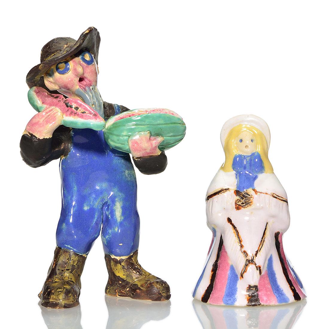 Overbeck Man with Watermelon, Dickensian Lady, 5" (1 of 1)