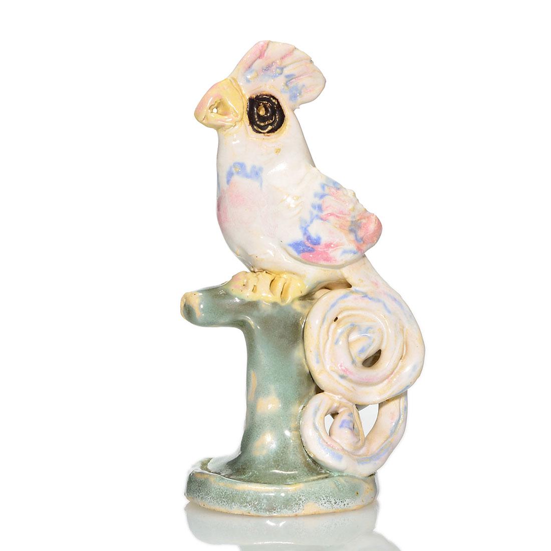 Overbeck Cockatoo figure, 4 1/2 inches (1 of 1)