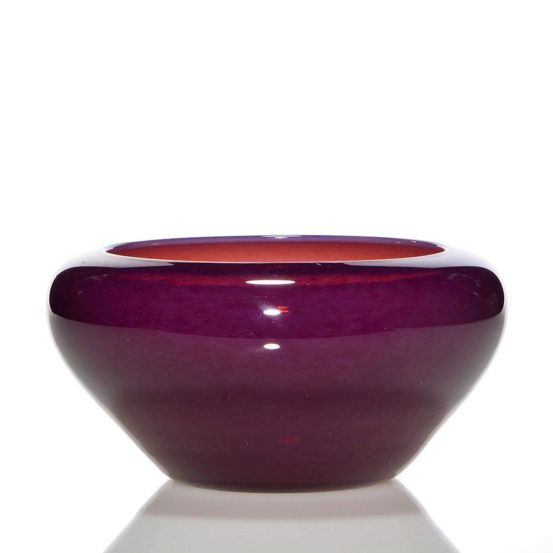 Steuben Plum Jade bowl, 4" X 8 1/2", shape 2687 (1 of 1)