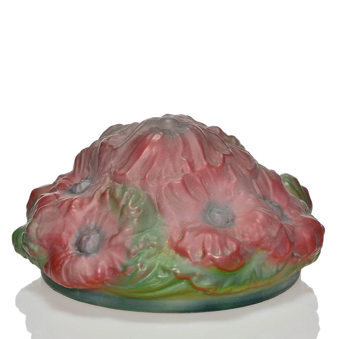 Pairpoint style Puffy Poppy shade, 7" X 9 3/4" rim (1 of 1)