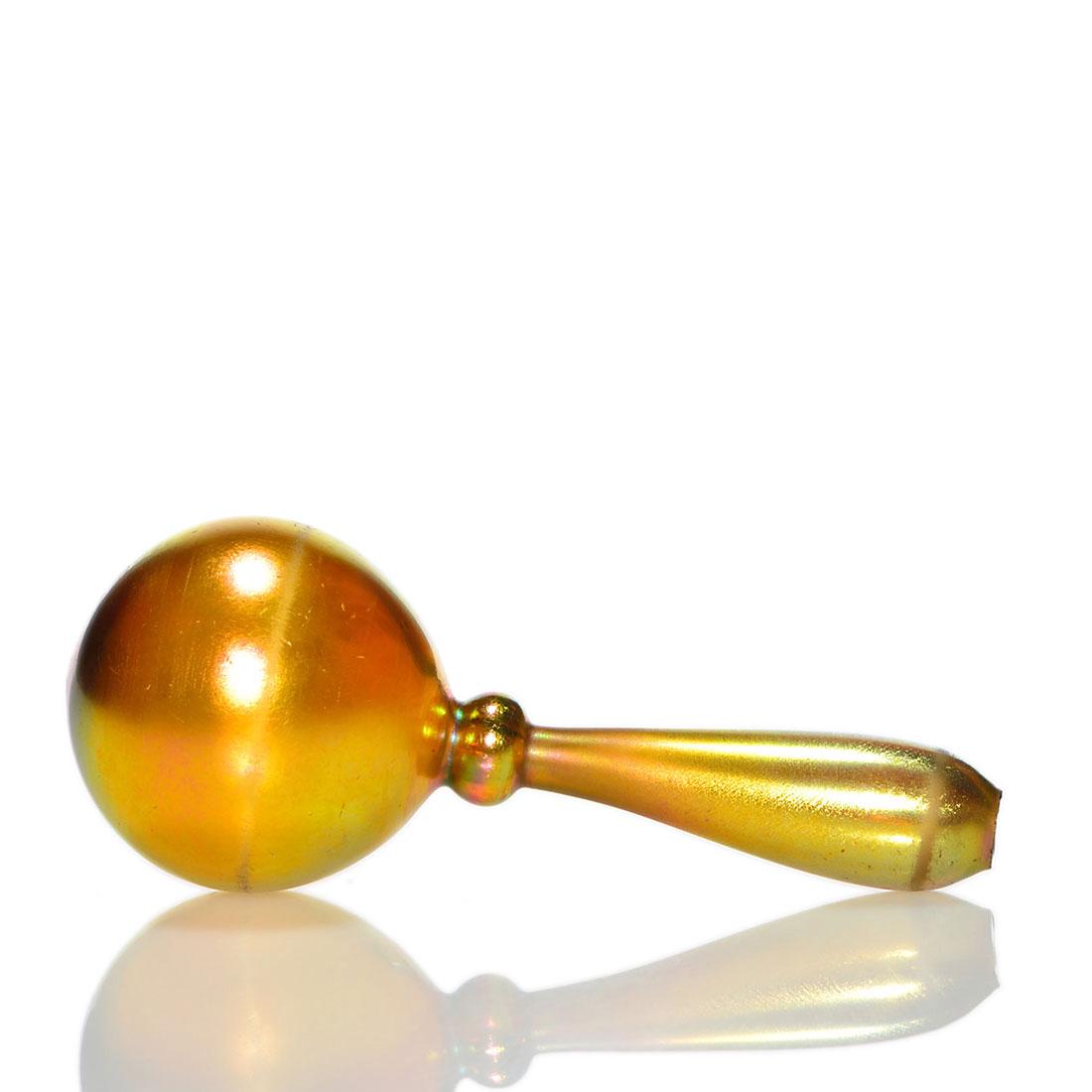 Steuben gold Aurene sock darner, 5 3/4", unmarked (1 of 1)