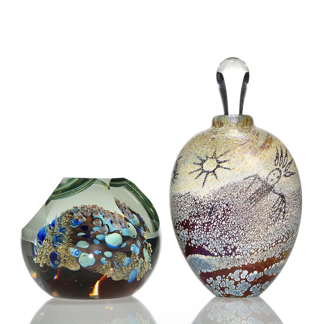 2 R.Satava: Petroglyph Cave perfume + paperweight (1 of 1)