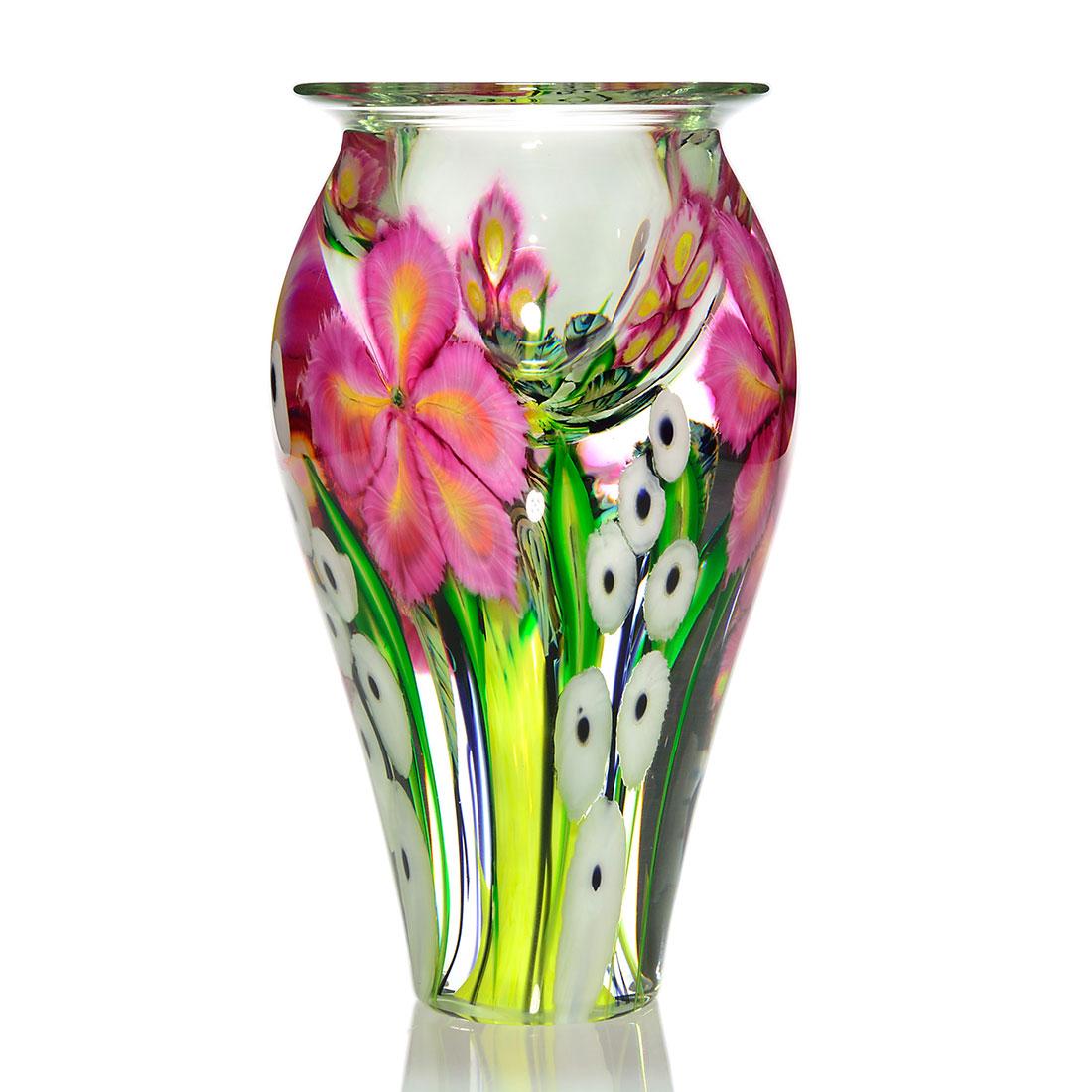 David Lotton, Floral Bouquet Reflection vase, 9 1/2" (1 of 2)