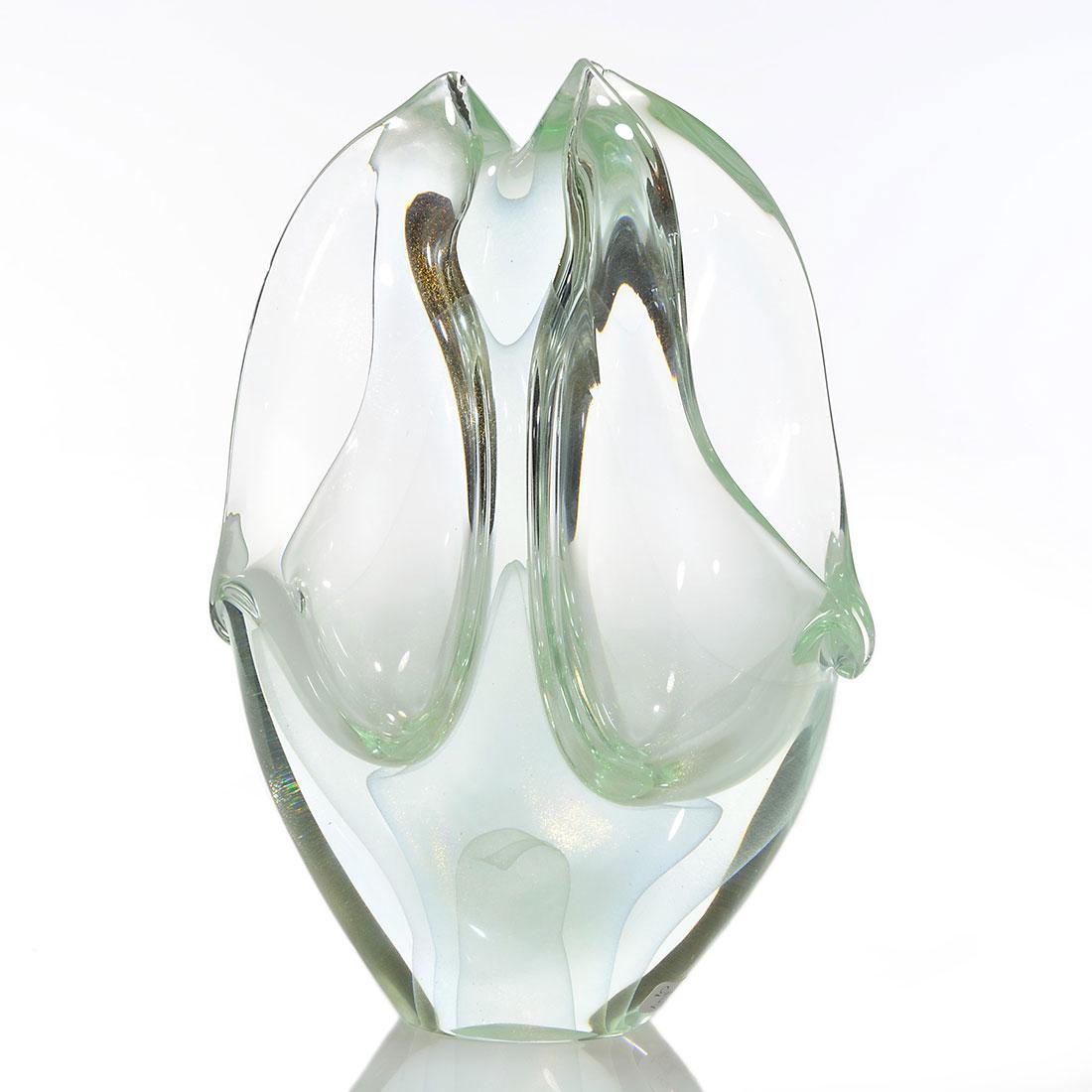 David Lotton Bridal Veil Calla Lily vase, 11 3/4" (1 of 2)