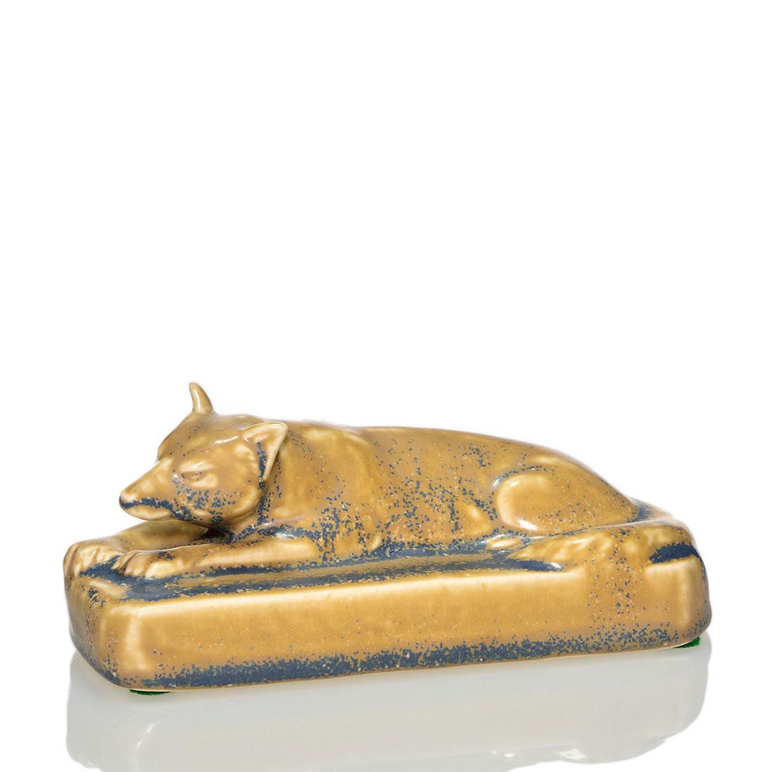 Rookwood Fox paperweight, 1930, 2679, 2 1/4" (1 of 1)