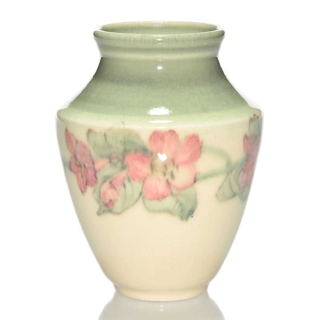 Rookwood Porcelain vase, floral, McDonald, 1943, 5 1/2" (1 of 1)