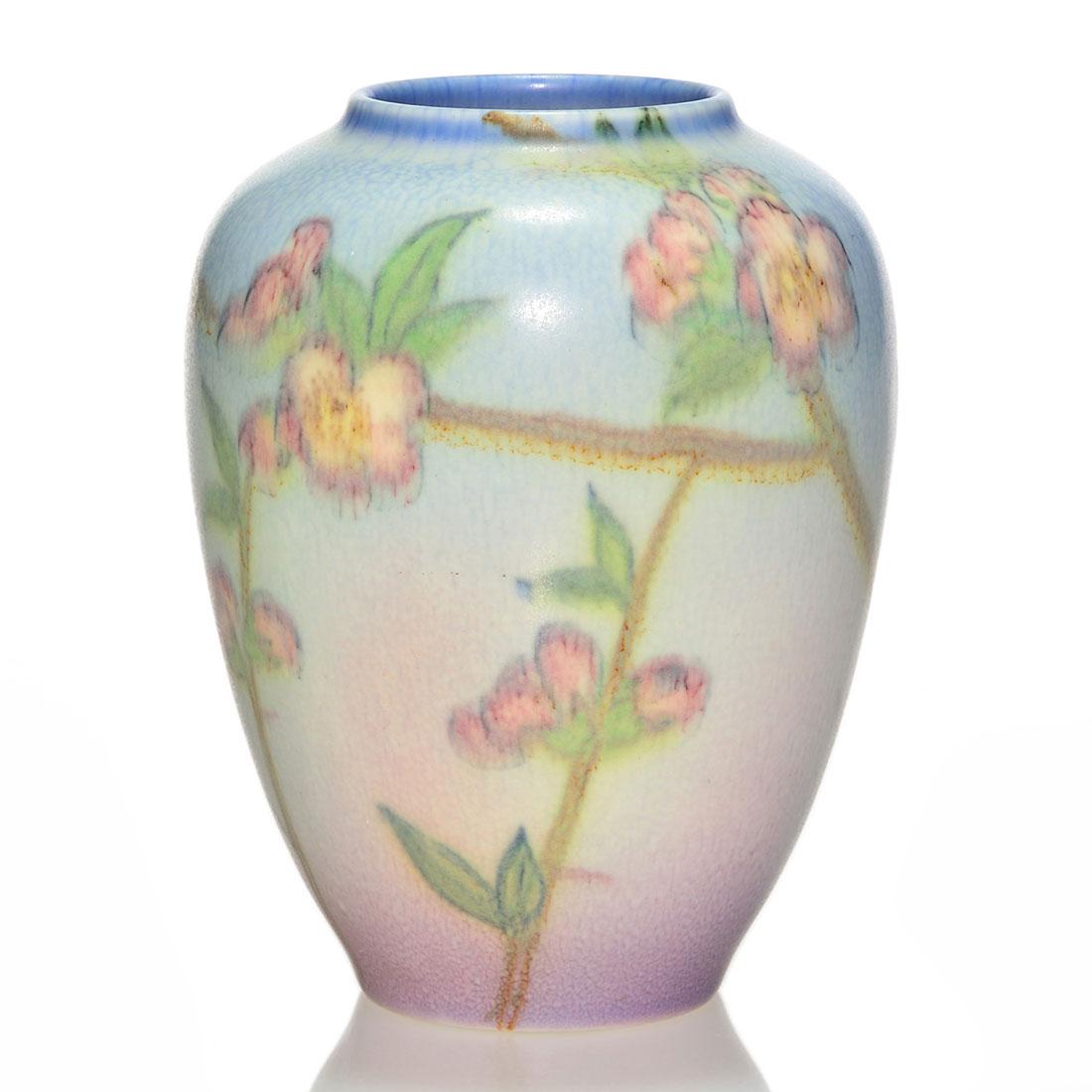 Rookwood Vellum floral, Shirayamadani, 1937, 6640, 6 (1 of 2)