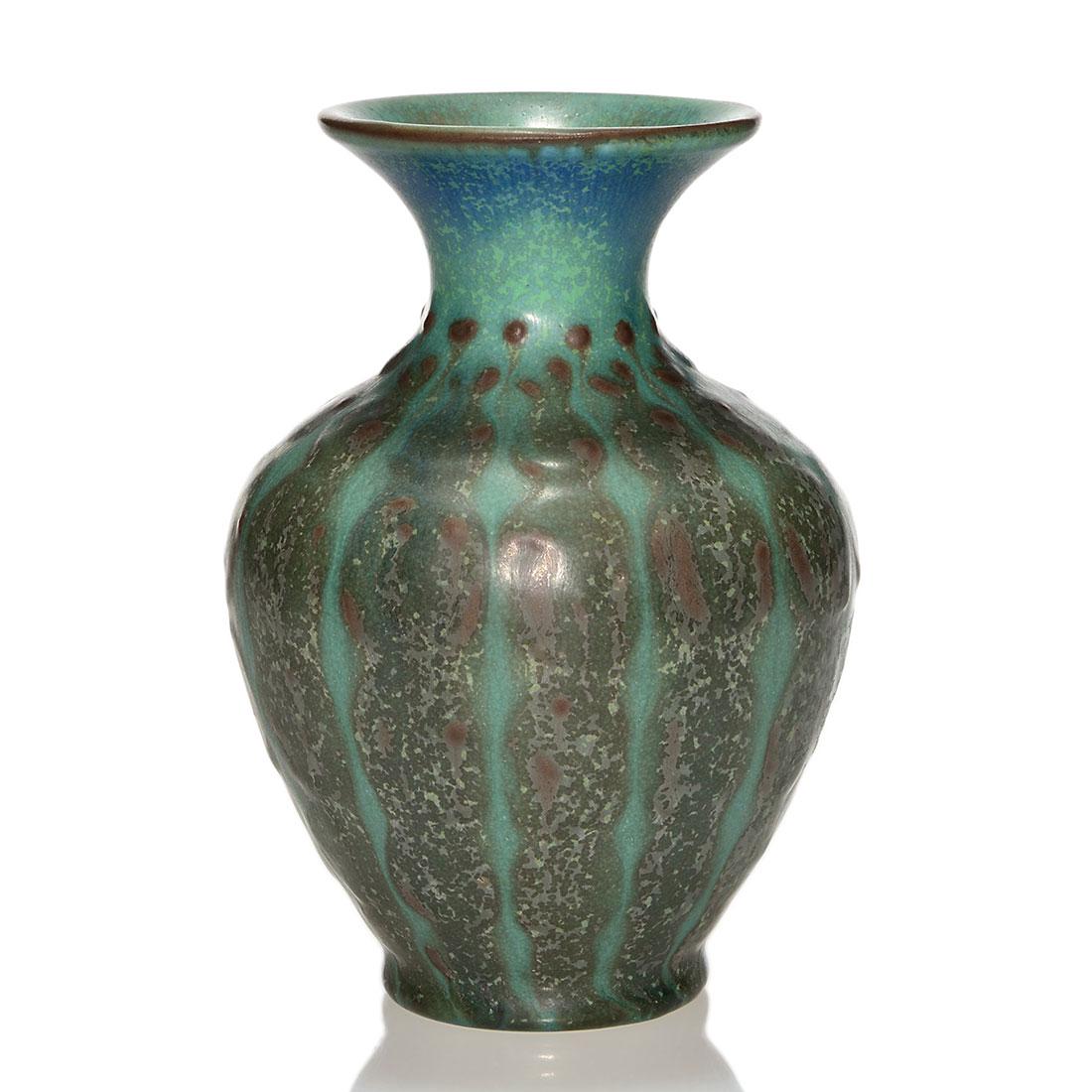 Rookwood crystalline mat vase, Deco, Barrett, 1931, (1 of 1)