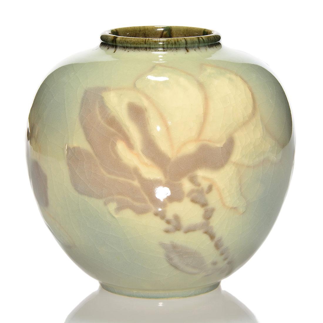 Rookwood Design Crystal vase, Holtkamp, 1946, 6204 C, 7 (1 of 2)