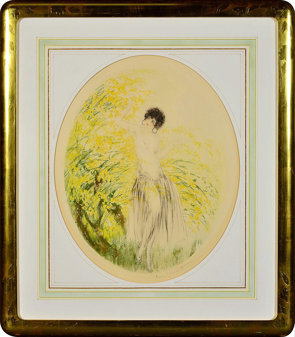 Louis Icart etching "La Belle Rose"  1933, 20" x 16" (1 of 3)